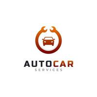 élément de modèle de conception d'icône de logo de service de voiture. utilisable pour les logos commerciaux et automobiles vecteur