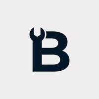 lettre initiale b clé inspiration de conception de logo vecteur