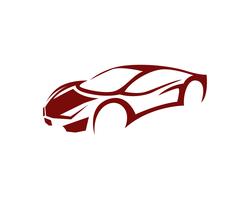 Icône de voiture auto logo template vector