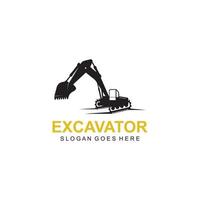 vecteur d'illustration logo excavatrice