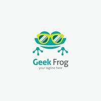 grenouille logo vector illustration de conception