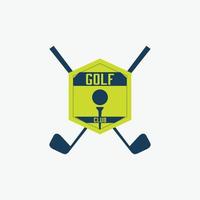 illustration de conception de vecteur de logo de golf