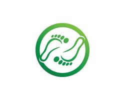 modèle de pied Logo symboles vecteur