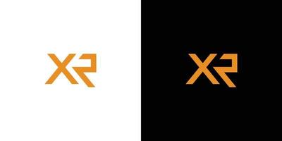 création de logo initiale de lettre xr moderne et sophistiquée vecteur