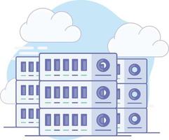 icône de vecteur isolé de serveur qui peut facilement modifier ou éditer
