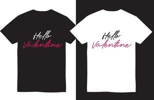 conception de t-shirt saint valentin. bonjour saint valentin vecteur