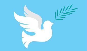 icône de la colombe de la paix. oiseau volant. notion de paix. vecteur