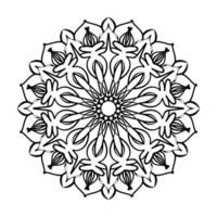 mandala dessiné à la main. décoration en ornement de doodle oriental ethnique. vecteur