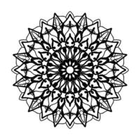 mandala dessiné à la main. décoration en ornement de doodle oriental ethnique. vecteur