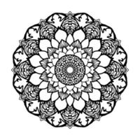 mandala dessiné à la main. décoration en ornement de doodle oriental ethnique. vecteur