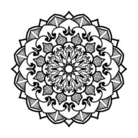 mandala dessiné à la main. décoration en ornement de doodle oriental ethnique. vecteur