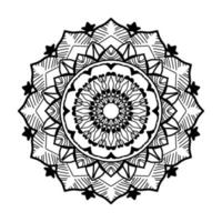 mandala dessiné à la main. décoration en ornement de doodle oriental ethnique. vecteur