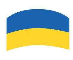 symbole de l'emblème de l'ukraine illustration vectorielle du drapeau de l'europe nationale vecteur