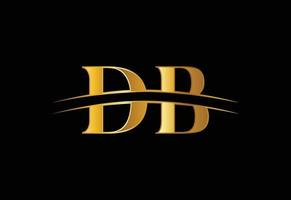 lettre initiale vecteur de conception de logo db. symbole de l'alphabet graphique pour l'identité de l'entreprise