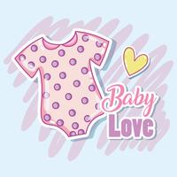 Vêtements de bébé mignon vecteur