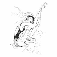 Ballerine. Danseur. Ballet. Graphique. Fille. Illustration vectorielle vecteur