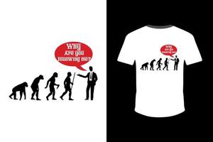 t-shirt d'évaluation humaine, conception de t-shirt à transformation humaine vecteur