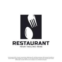 logo du restaurant. lettre initiale n avec une fourchette cuillère pour le modèle de conception d'icône de logo de restaurant vecteur