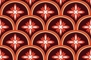 conception de modèle sans couture ethnique marocaine abstraite. tapis en tissu aztèque ornement mandala chevron décoration textile papier peint. fond de vecteur de broderie traditionnelle indienne africaine de dinde tribale