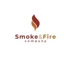 abstrait lettre initiale ss fumée feu flamme logo design inspiration vecteur