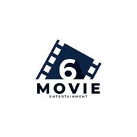 logo du film. élément de modèle de conception de logo de film numéro 6. vecteur eps10