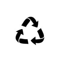 recyclage doodle icône symbole illustration isolé sur blanc vecteur