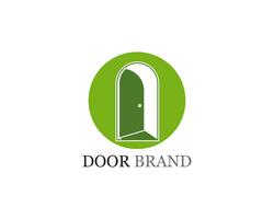 illustration de modèle de porte logo vector