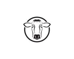 Vache Logo Template vector icon illustration