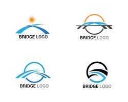 Création de modèles de logo et symbole vecteur pont