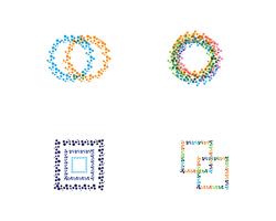Modèles vectoriels de logo de cercle vecteur
