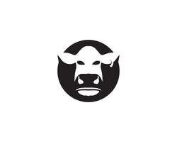 Vache Logo Template vector icon illustration