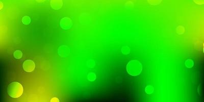texture de vecteur vert clair, jaune avec des formes de memphis.