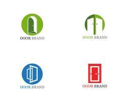 illustration de modèle de porte logo vector