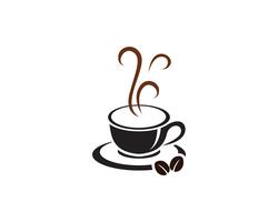 Icône de vecteur de tasse à café Logo Template