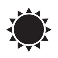 Signe symbole icône soleil vecteur