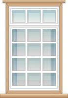 une fenêtre pour immeuble ou façade de maison vecteur