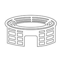 Signe symbole icône stade vecteur