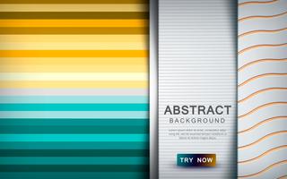 Abstrait coloré avec couche de chevauchement et décoration forme texture vecteur