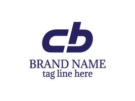 Logo de la lettre CB vecteur