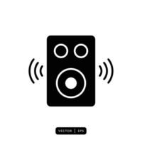 vecteur d'icône de haut-parleur audio - signe ou symbole