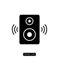 vecteur d'icône de haut-parleur audio - signe ou symbole