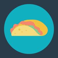 concepts de tacos à la mode vecteur