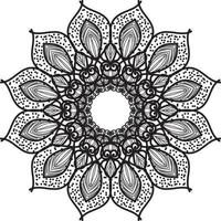 fleur de mandala dans un style ethnique vecteur