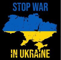 Arrêtez la guerre en Ukraine. arrêtez la conception d'affiches et de bannières war.anti-war. vecteur