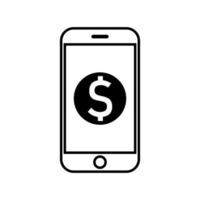 paiement mobile par téléphone, paiement par mobile, commerce électronique, paiement en ligne illustration vectorielle vecteur