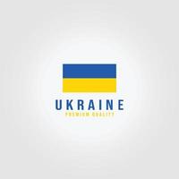 drapeau ukraine logo icône illustration vectorielle conception guerre paix vecteur