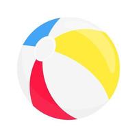 ballon de plage plat style design illustration vectorielle icône signe vecteur