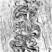 art abstrait de texture d'encre fondue noir et blanc. fond sale et rugueux. illustration vectorielle vecteur