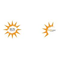 conception de modèle de logo soleil vector illustration icône