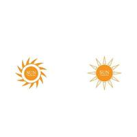 conception de modèle de logo soleil vector illustration icône